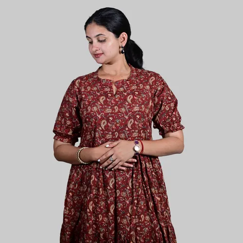 Red colour layer maxi